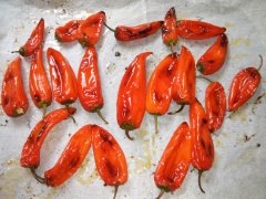 Roasted mini peppers